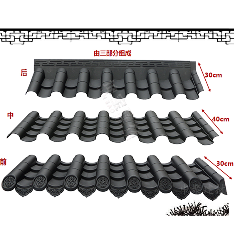 古瓦新制，樹(shù)脂仿古瓦為現(xiàn)代仿古建筑添磚加瓦